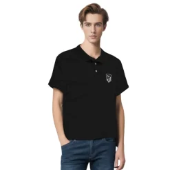 T-shirts And Polos*Atlético de Madrid BLACK CREST POLO