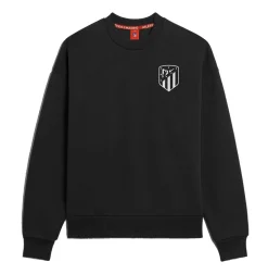 Hoodies*Atlético de Madrid BLACK CREST SWEATSHIRT