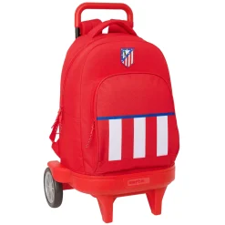 School|Bags And Backpacks*Atlético de Madrid Crest Stripes Removable Trolley Backpack