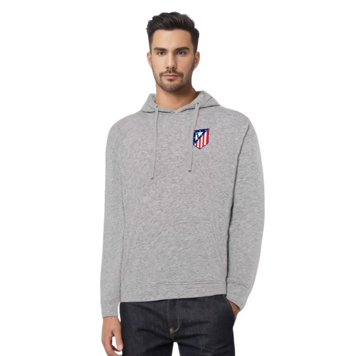 Hoodies*Atlético de Madrid GRAY 1947 CREST SWEATSHIRT