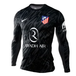 Kids*Atlético de Madrid Kids black goalkeeper 24/25 long sleeve jersey