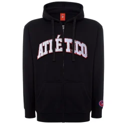 Hoodies*Atlético de Madrid KIDS BLACK ZIPPER JACKET