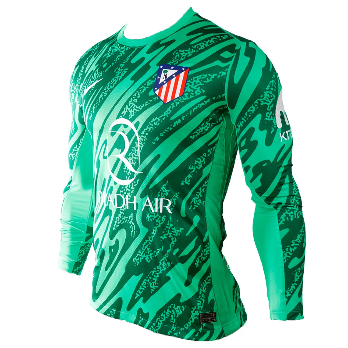 Kids*Atlético de Madrid Kids green goalkeeper 24/25 long sleeve jersey
