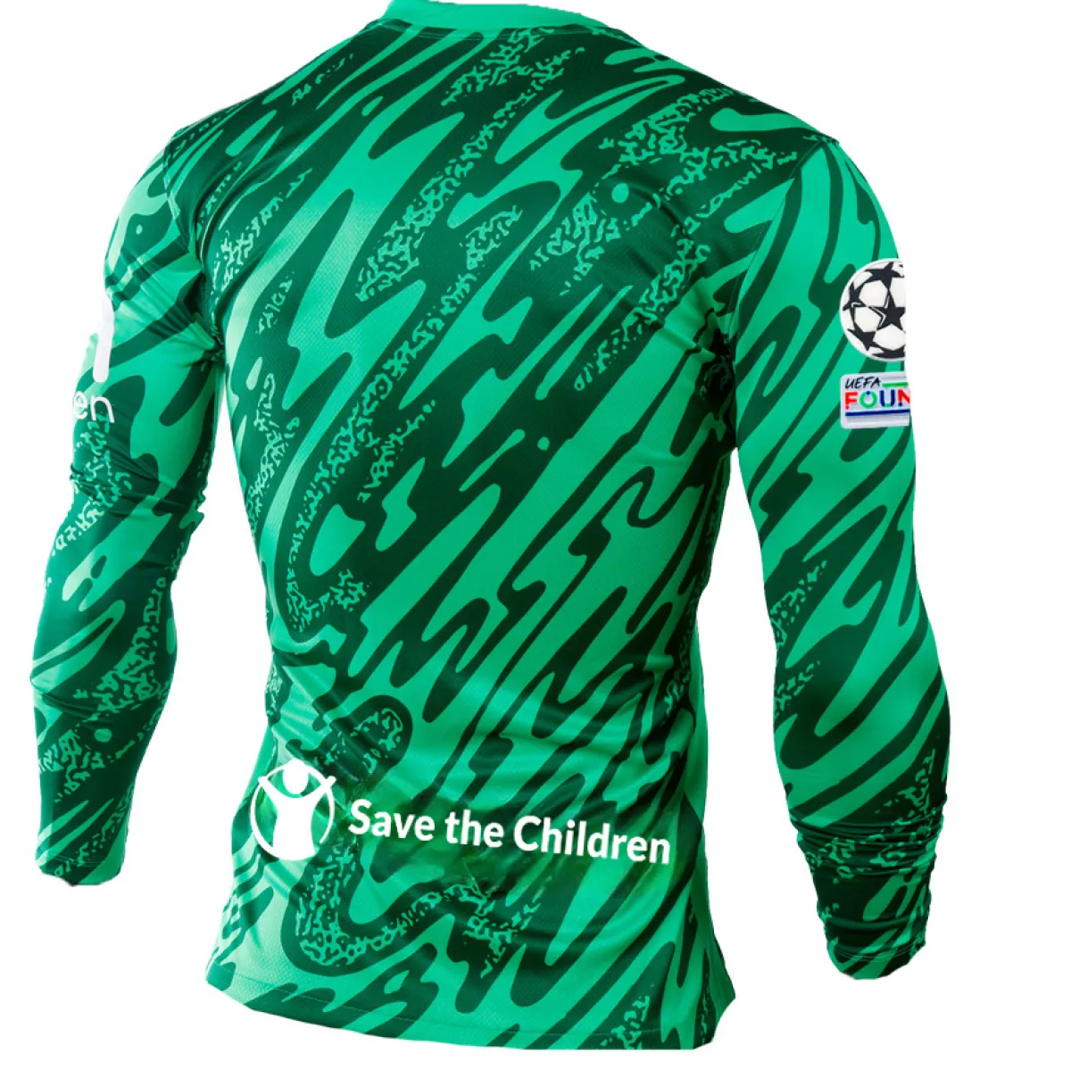 Kids*Atlético de Madrid Kids green goalkeeper 24/25 long sleeve jersey