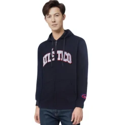 Hoodies*Atlético de Madrid NAVY ZIPPER JACKET