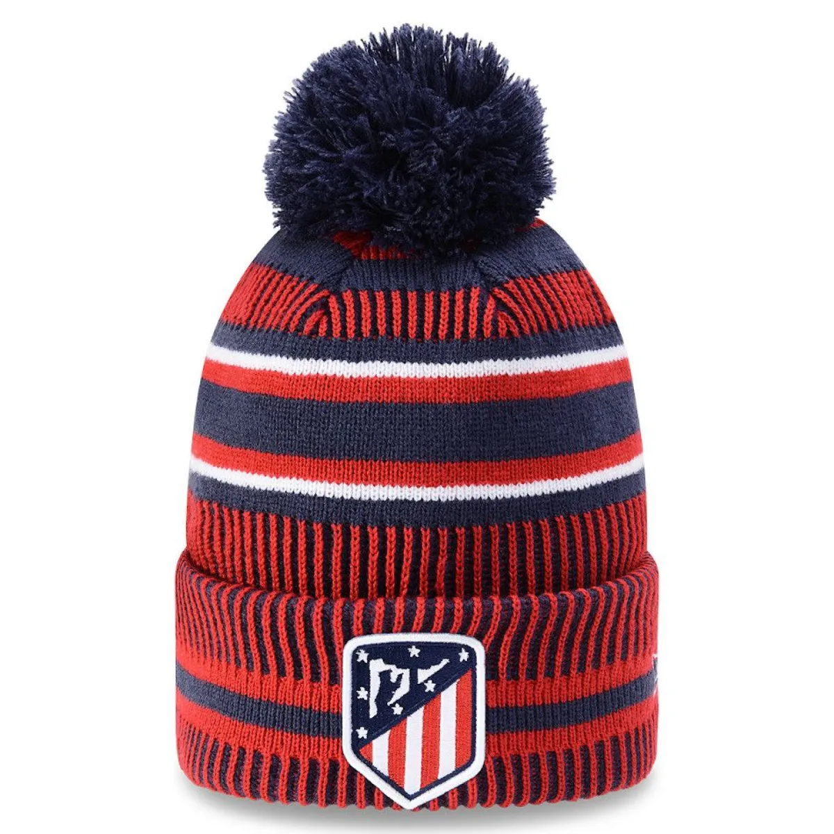 Headwear*Atlético de Madrid NEW ERA POM-POM PRINTED BEANIE