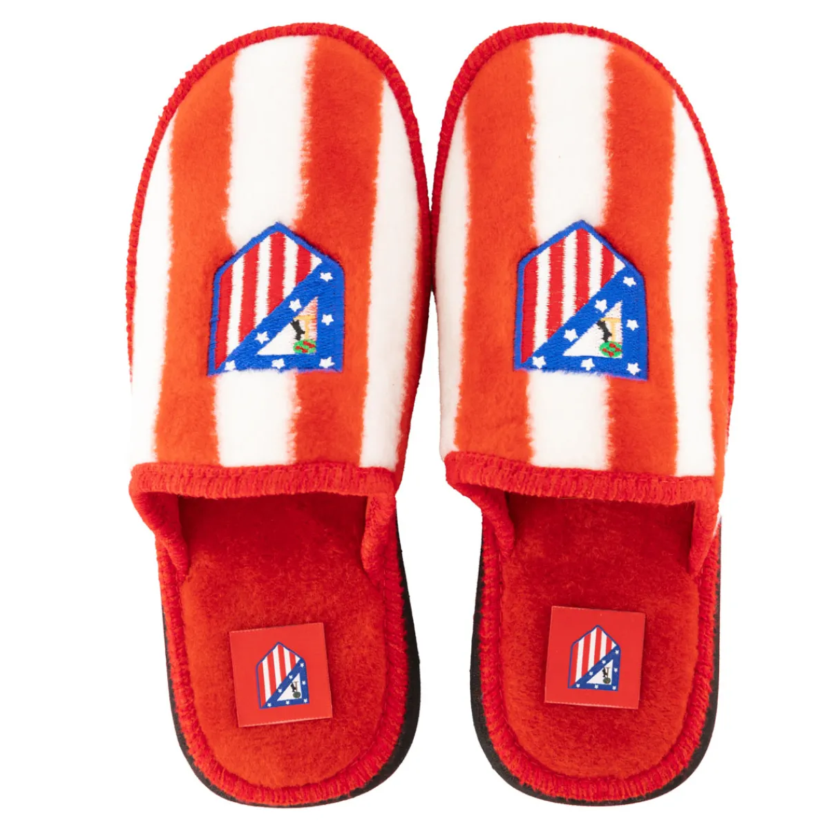 Footwear*Atlético de Madrid Red and White House Slippers Adult