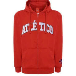 Hoodies*Atlético de Madrid RED ZIPPER JACKET