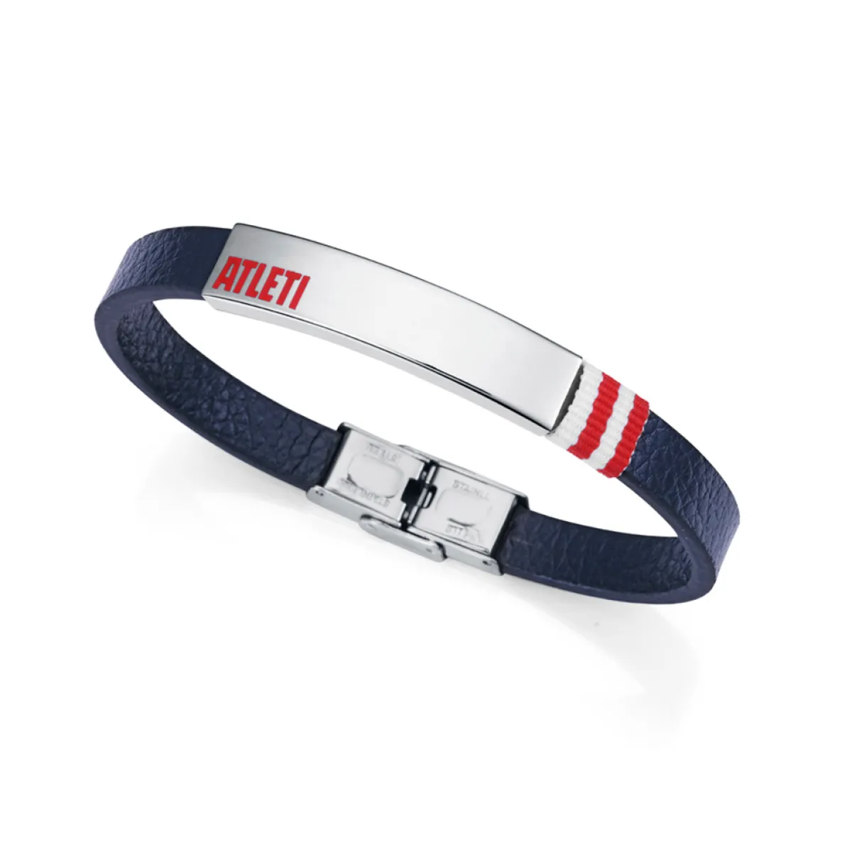 Watches And Bracelets*Atlético de Madrid Steel and Leather Bracelet