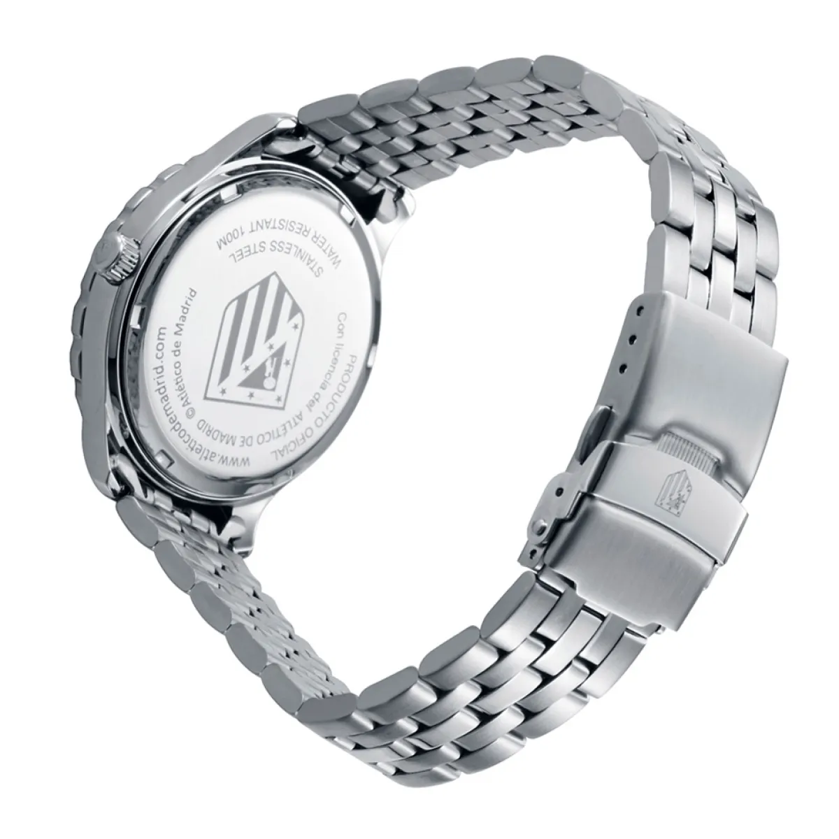 Watches And Bracelets*Atlético de Madrid Steel Watch with Red Dial